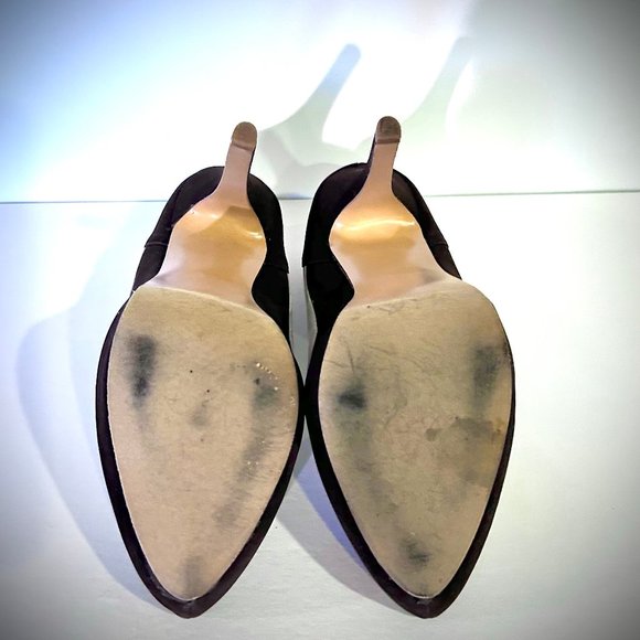 Yoki Joana Heels - Brown, beige and orange Faux Suede 4.5" heel - Picture 4 of 4